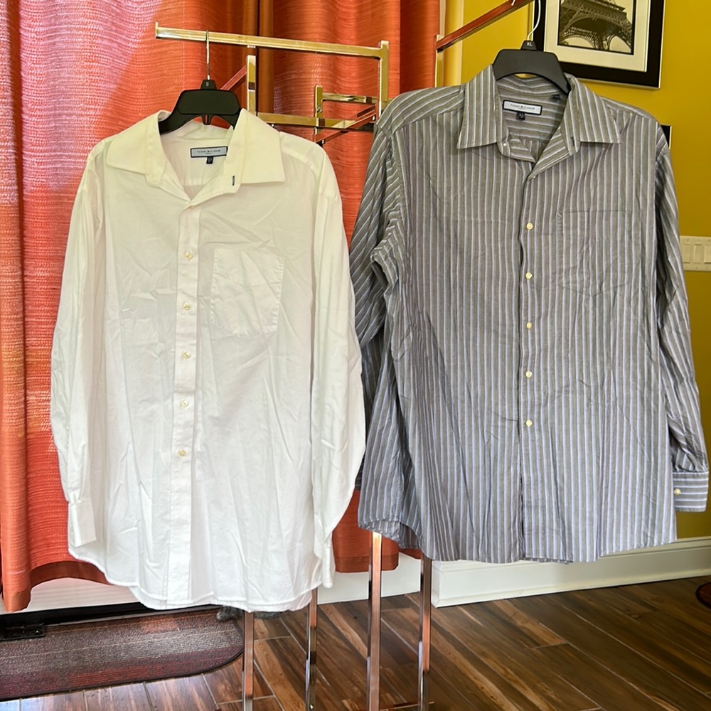 Men’s Tommy Hilfiger Shirts Sizes 171/2, 34-35, XL